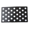 12 count (12 x 1 ct) Petmate Plastic Food Mat Black and White Dots