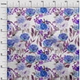 thumbnail image 2 of oneOone Georgette Viscose Purple Fabric Florals Sewing Craft Projects Fabric Prints By Yard 42 Inch Wide, 2 of 4