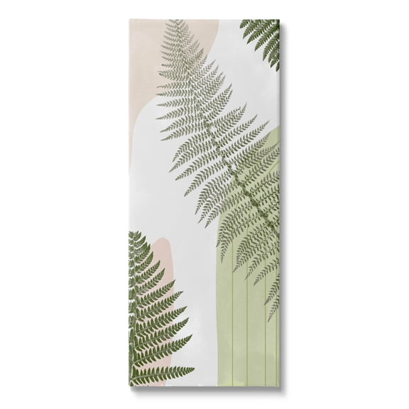 Contemporary Geometric Ferns Botanical & Floral Graphic Art Gallery Wrapped Canvas Print Wall Art