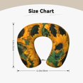 thumbnail image 5 of KLL Sunflowers 7 Pattern Memory Foam Cervical Neck Pillow Versatile U-Shaped Pillows for Home/Office/Camping/Travelling/Soft Washable Cover, 5 of 8