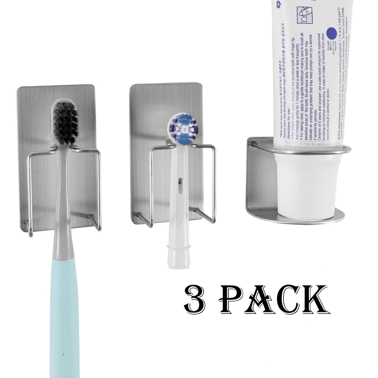 Stainless Steel Tumbler Holder Bathroom Single SUS304 Toothbrush Holder Set 