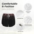 thumbnail image 6 of Lsque Rose Gold Glitter1 Printed Women's Running Shorts with Liner Pockets,Elastic Quick Dry Workout Athletic Gym Yoga Shorts,Womens High Waist Shorts-Large, 6 of 9