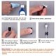 thumbnail image 5 of Clips adhesivos para cables, abrazaderas de soporte para cables, Compatible con coche, oficina y hogar, 100 piezas, 5 of 5