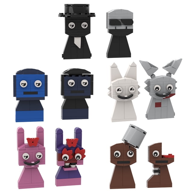 Juego Sprunki Incredibox Bloques de construcción Música Incredibox Sprunki Ladrillos Juego de terror Figura Juguetes Regalo Caja de música