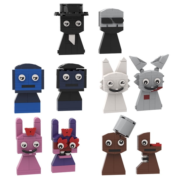 Juego Sprunki Incredibox Bloques de construcción Música Incredibox Sprunki Ladrillos Juego de terror Figura Juguetes Regalo Caja de música
