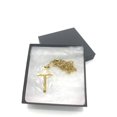 thumbnail image 5 of 24K Gold Chain Style Cross Pendant Necklace 18",20",22",24", 5 of 5