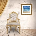 thumbnail image 3 of DeRice, Julie 12x12 Gold Ornate Wood Framed with Double Matting Museum Art Print Titled - Oceans in Abstract, 3 of 4