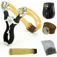 thumbnail image 2 of Outdoor Hunting Slingbow Bow Slingshot Powerful Catapult Rubber Band Steel Balls, 2 of 12