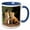 Blue/White, variant on 3drose, Red Fox Pup in Front of Den - Na02 Aje0310 - Adam Jones, 11oz Magic Transforming Mug