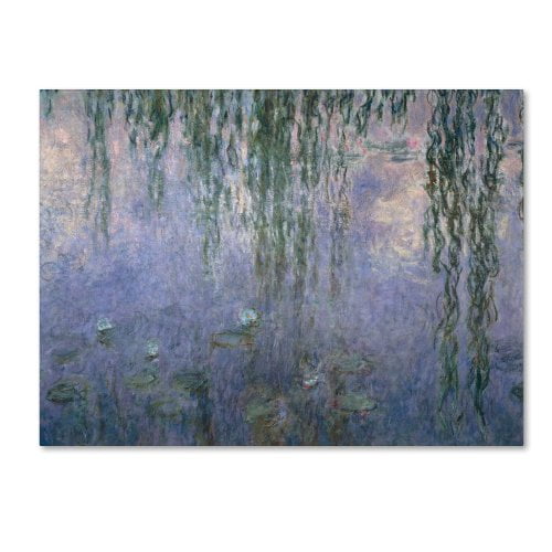 Trademark Fine Art Water Lilies III 1840-1926 Artwork by Claude Monet, 35 by 47-Inch