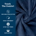 thumbnail image 5 of Casa Lino 2Pc Premium Bath Sheets (Extra Large) for Adults (72" x 36") - 100% Cotton, 400GSM, Ultra Absorbent (Cobalt), 5 of 6