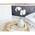 thumbnail image 3 of Nvzi 2 guirnaldas de cuentas de madera de 14 mm y 51,1 pulgadas con borlas, cuentas de oración versátiles, estilo bohemio chic, para colgar en la pared, decoración del hogar, color beige, 3 of 4