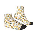 thumbnail image 3 of Bingfone Bee And Flowers Design Patterned Men'S Women'S Casual Cotton Socks, 3 of 9