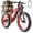 Red, variant on EOEOTWO 26"x4.0 Fat Tire Electric Bike for Adults, 1500W Motor 48V 17.5Ah Battery, Full Suspension Mountain Ebike, 34 MPH Fast E-Bike 60 miles Pedal Assist, UL 2849 Certified