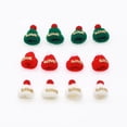 thumbnail image 3 of Mini pompón amor sombrero tejido pequeño gorro de Papá Noel bufanda para fiesta de Navidad accesorio muñeca disfraz árbol de Navidad adornos en miniatura, 3 of 4