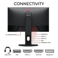 thumbnail image 3 of BenQ Zowie 24 Inch, 1920x1080, Gris foncé, XL2411K, 3 of 6