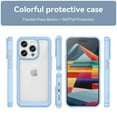 thumbnail image 2 of Allytech for iPhone 15 Pro Case, Clear Back Cover Hard Shell Rugged Hybrid Shockproof Cell Phone Case for Apple iPhone 15 Pro, Blue, 2 of 8