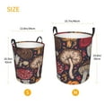 thumbnail image 4 of Uemuo Forest Wild Mushroom Pattern Circular Laundry Hamper Basket with handles,Collapsible laundry basket,Large capacity laundry hamper,Laundry Organizer-Medium, 4 of 8