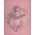 thumbnail image 2 of Edgar Degas 15x18 Black Ornate Wood Framed Double Matted Museum Art Print Titled - Seated Dancer (1873-74), 2 of 5