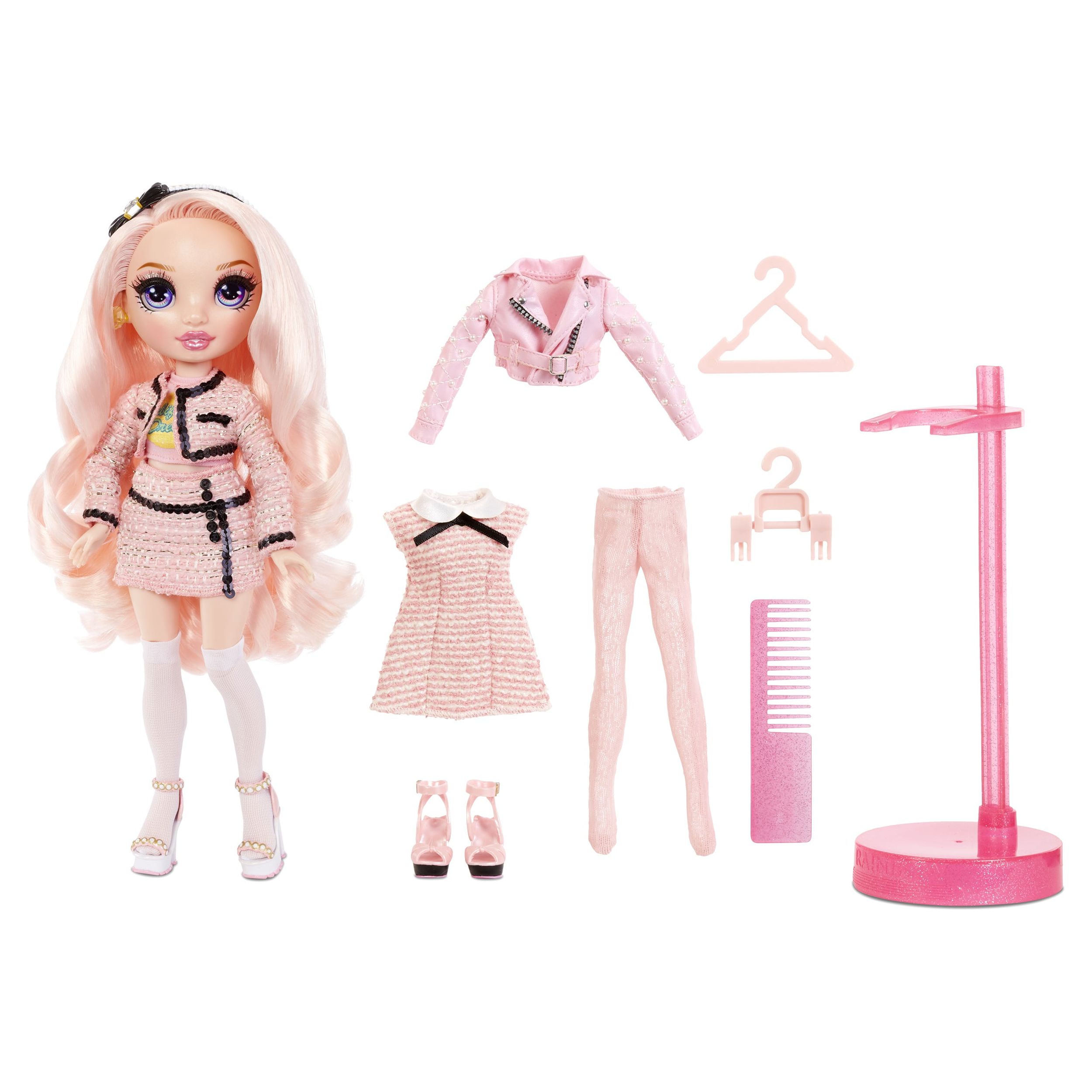 Rainbow High Bella Parker – Pink Fashion Doll with 2 Complete Mix & Match Outfits and Accessories, Toys for Kids 6-12 Years Old - image 3 of 7