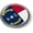 Metal Bezel, variant on BestLicensePlateFrames North Carolina State 3D Domed Design Flag Car Emblem Round Badge Sticker - Metal Bezel
