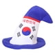 thumbnail image 3 of KAKOWELY Sombrero de fiesta con la bandera de Corea del Sur, gorro de felpa puntiagudo, gorro novedoso, gorro divertido para fiesta., 3 of 4