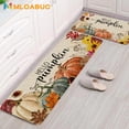 thumbnail image 5 of Hello Fall Kitchen Mat Set of 2, Thanksgiving Pumpkin Kitchen Rug, Holiday Creative Decorative Anti Fatigue Waterproof Stain Resistant Floor Rug Non Slip Cushioned Floor Mat - 17x29 and 17x47 Inch, 5 of 6