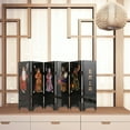thumbnail image 3 of Chinese Style Folding Screen Wooden Panel Screen Mini Room Divider for Desktop, 3 of 8