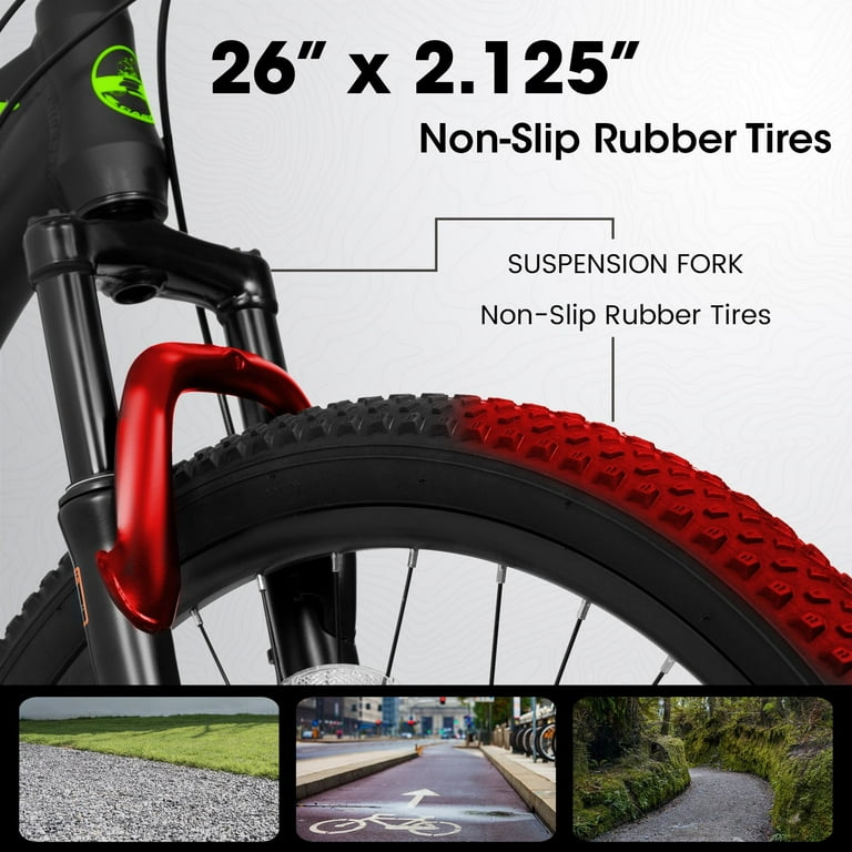 Elecony 26 inch Adult Aluminum Mountain Bike, Shimano 21