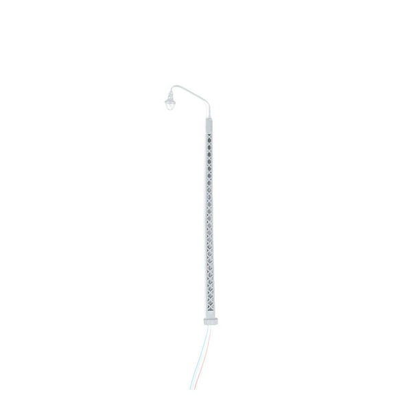 Toystoory Modelo de luces ferroviarias, potente Kit de diseño de yardas de 3V/12V, lámpara de pista para exteriores, farola de escala 1:87 de Artesanía Plata (luz cálida)