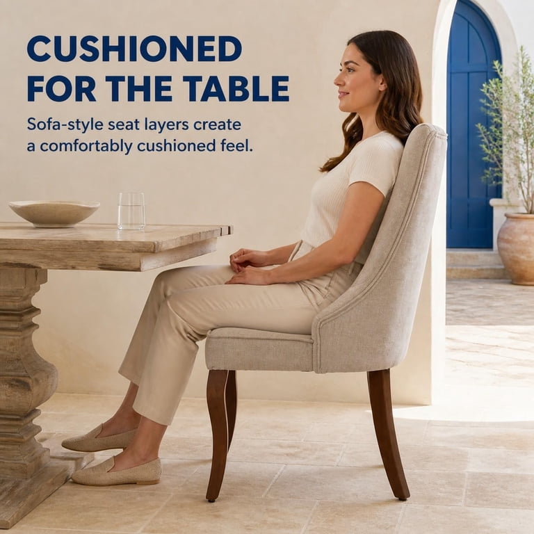 ODUSE-DAILY Mid Century Dining Chairs, Set of 4 photo 8