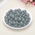 thumbnail image 4 of Uxcell 150 Pcs Faux Pearls Beads Vase Filler Centerpiece Pearls for Party Wedding Table Decor Silver Gray, 4 of 6
