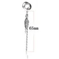 thumbnail image 5 of Women Double Speaker Leaf Chain Pendant Dangle Earrings Expansion Piercing Jewelry(8mm), 5 of 7