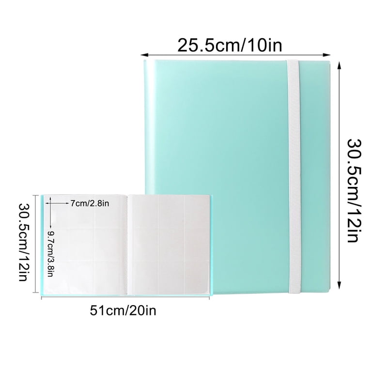 LiUMX 360 Side-Loading Trading Card Binder | 9-Pocket Album with 20 Pages |  Holds 360 Standard Sports Cards | Waterproof & Durable | Elastic Strap  Closure for MTG, Football, Baseball - Walmart.com