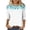 Multicolor 09, variant on DeHolifer Womens Tops 3/4 Sleeve Crewneck Casual Printed Comfy Lightweight Summer Tee Tops Multicolor XL