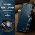 thumbnail image 2 of 1pc Phone Case With Luxury Retro Flip Artificial Leather Case For Samsung Galaxy Z Fold 5 5G Fold5 Wallet With Card Holder Shockproof Cover, 2 of 5