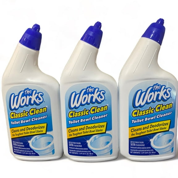 The Works Disinfectant Toilet Bowl Cleaner, 24 Fl. Oz. ( 3 Pack )
