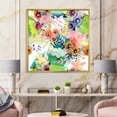 thumbnail image 2 of Designart 'Wildflowers and Vibrant Wild Spring Leaves II' Traditional Framed Canvas Wall Art Print, 2 of 5