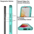 thumbnail image 4 of NIFFPD Samsung S22 Case, Galaxy S22 Case, Shockproof Anti- Scratch Drop protection Cover for Samsung Galaxy S22 Case Teal+Light Green, 4 of 7