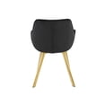thumbnail image 2 of Topline Home Furnishings Dining Arm Chair, Velvet & Gold, 2 of 6
