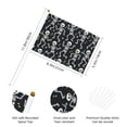 thumbnail image 2 of Handheld Flag Double-Sided Hand Waving Flag 8.2×5.5in Used For Team Activities Or Decoration In Decorative Places Dancing Skeleton Halloween Pattern Six Piece, 2 of 8
