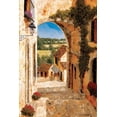 thumbnail image 2 of Archambault, Gilles 11x14 Gold Ornate Wood Framed with Double Matting Museum Art Print Titled - Going Down to the Village, 2 of 4