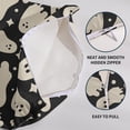 thumbnail image 6 of Black Halloween Pillow Covers 18x18 Set of 2 Cute Cream Ghost Printed Rustic Style Outdoor Decorative Throw Pillows Country Farmhouse Pillowcases Cushion Case Holiday Decor for Sofa Couch Bed, 6 of 6