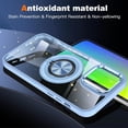 thumbnail image 4 of Phone Case for Apple iPhone 15 (6.1") Clear Transparent Back Hybrid with Rotate Ring Stand & MagSafe Compatible Shockproof Slim TPU PC Cover [Blue], 4 of 8