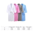 thumbnail image 2 of Minnieouse de noche Traje de casa Cinturón Albornoz Verano Con capucha Suavidad atractiva Ropa de dormir sexy Tallas grandes Manga larga Lavable Pijama Blanco METRO (50-168 CM) Minnieouse AP019235-10, 2 of 6