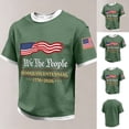 thumbnail image 3 of Men's USA 250 Years of Freedom Patriotic T-Shirt American Flag Casual Tee 250th Anniversary Shirt, 3 of 5