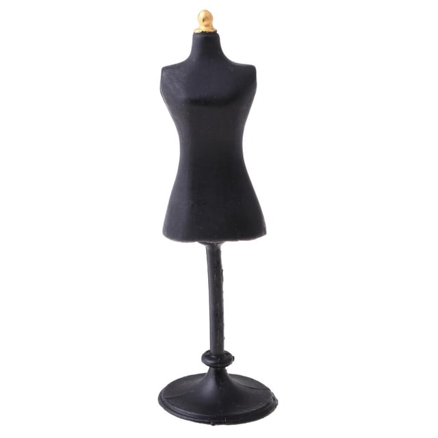 1:12 mini maniquíes ropa modelo Stents soportes muebles negro Zulema Dentaduras en miniatura Dollhouse