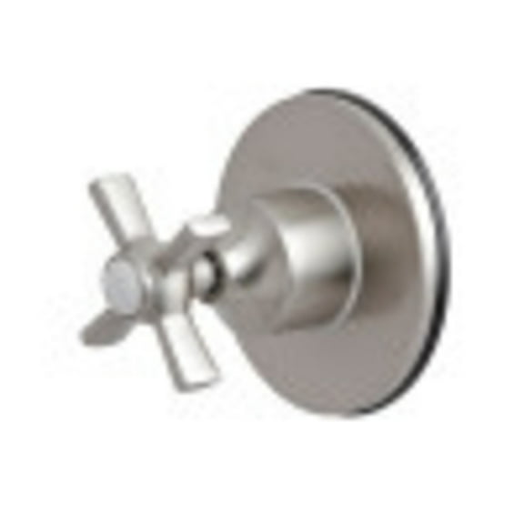 Kingston Brass KS3038ZX 3-Way Diverter Valve with Trim Kit, Brushed Nickel