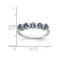 thumbnail image 2 of 1/2 carat (ctw) Tanzanite Ring in Sterling Silver with Accent Diamonds, 2 of 4