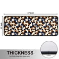 thumbnail image 5 of Kitchen Rugs Sets Of 2,Beige Butterfly Blue Orange Pattern Anti Fatigue Kitchen Mat Rugs Non Slip Washable,Decorative Kitchen Floor Mats for Kitchen,Sink,Laundry,17"x47"+17"x47", 5 of 5